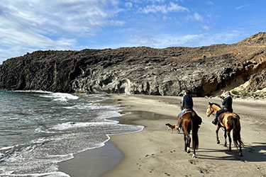 Voyage &agrave; cheval sur les plages d'Andalousie - Randonn&eacute;e &eacute;questre organis&eacute;e par Randocheval