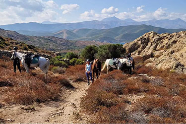 Rando &agrave; cheval en Corse