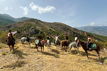Rando &agrave; cheval en Corse